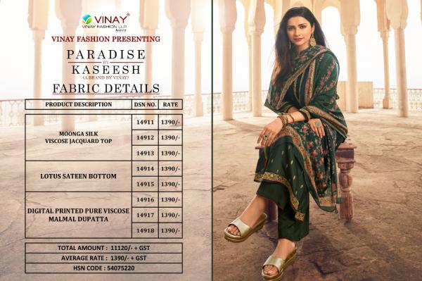 Vinay Kaseesh Paradise Festive Wear Designer Salwar Kameez